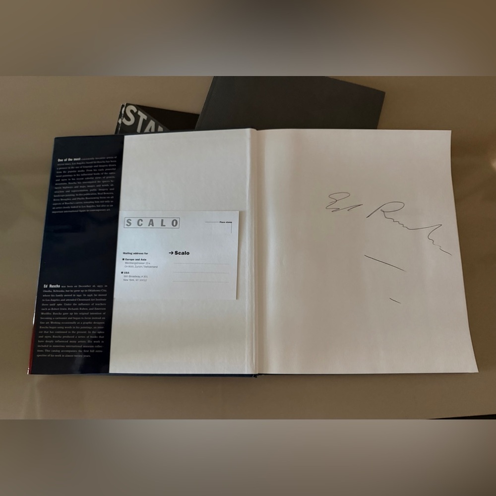 Ed Ruscha Hardcover book, Hirshhorn Museum, MOMA Oxford, Signed, 1st Edition - Picture 6 of 6
